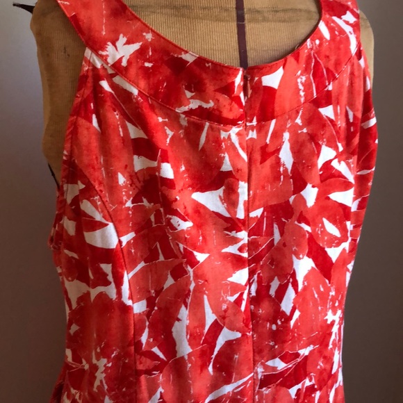 Cato Woman Red Coral Sleeveless Dress LinenRayon - Picture 8 of 15
